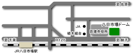 八日市場ドーム案内図の画像