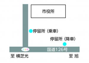 「匝瑳市役所」停留所